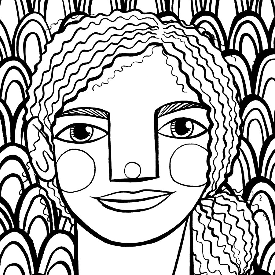 Black African American Women Coloring Book For Adults & Kids