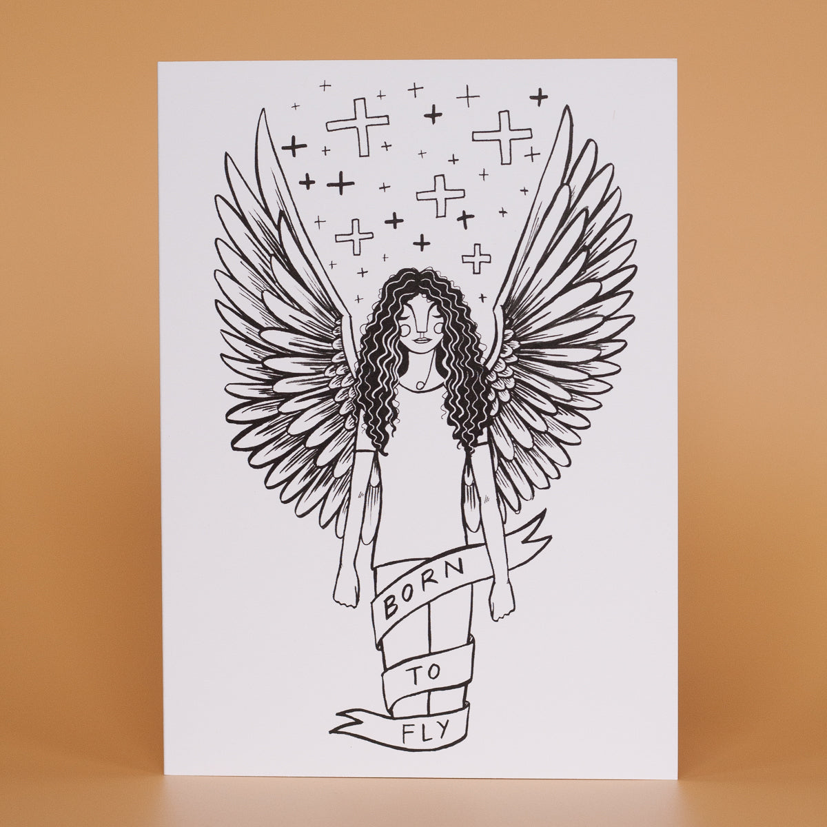 Born To Fly Greeting Card 4-pack
